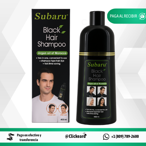 BLACK FRIDAY - SUBARU BLACK IR SHAMPOO – ¡Cabello Negro Instantáneo en 8 Minutos!