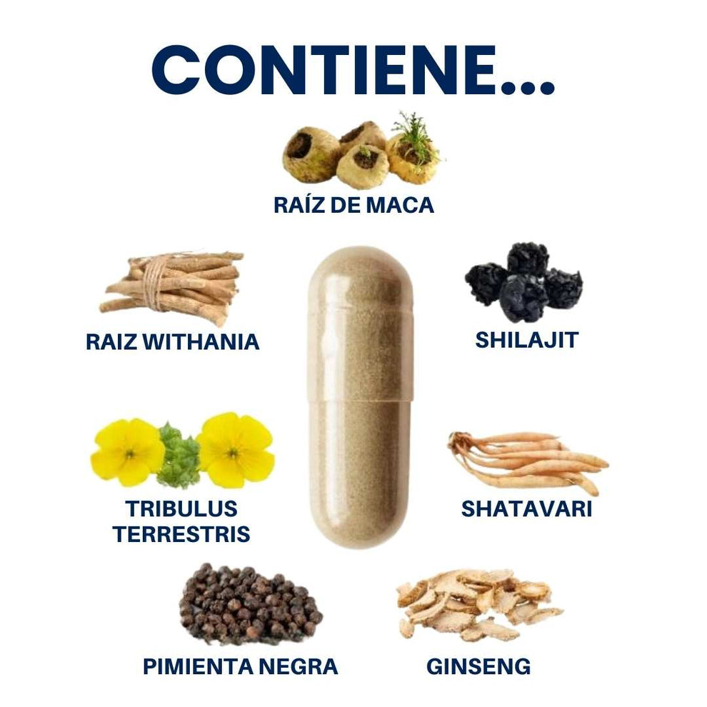 MACA 60 CÁPSULAS - Virilidad natural, potencia real