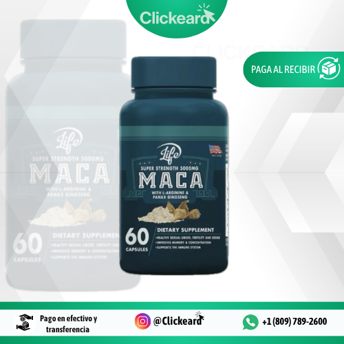 MACA 60 CÁPSULAS - Virilidad natural, potencia real