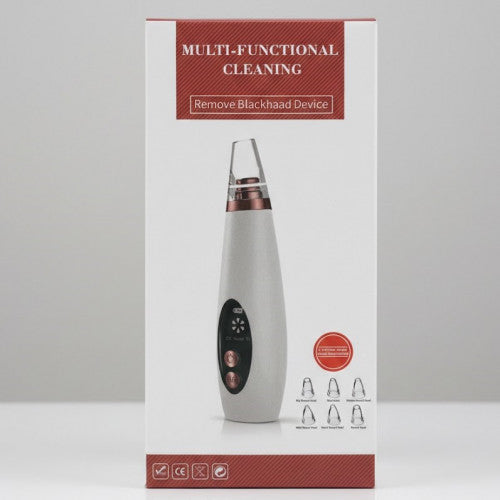 Succionador de Poros Eléctrico Profesional con Pantalla Digital y 6 Cabezales