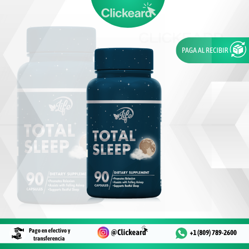 Total Sleep – 90 Cápsulas | Sueño profundo y natural sin dependencia