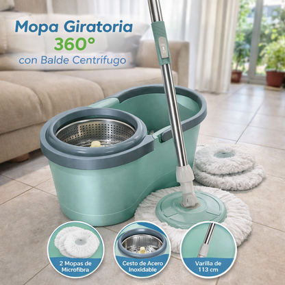 Suape 360° Giratorio con Sistema Centrífugo – Base de Aluminio Reforzada