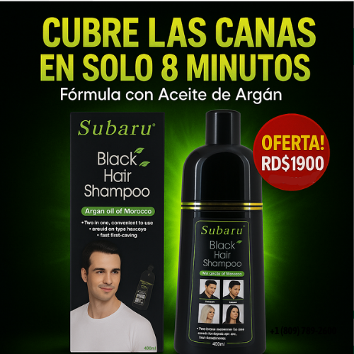 BLACK FRIDAY - SUBARU BLACK IR SHAMPOO – ¡Cabello Negro Instantáneo en 8 Minutos!