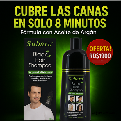BLACK FRIDAY - SUBARU BLACK IR SHAMPOO – ¡Cabello Negro Instantáneo en 8 Minutos!