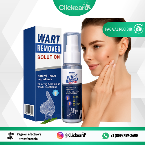 🌿 Wart Remover Solution  Despídete de las verrugas y lunares de forma rápida, segura y efectiva.