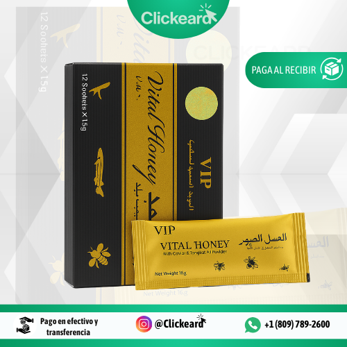Vital Honey VIP – Energía, Potencia y Vitalidad Natural, Le llaman la miel del amor (CAJA COMPLETA)