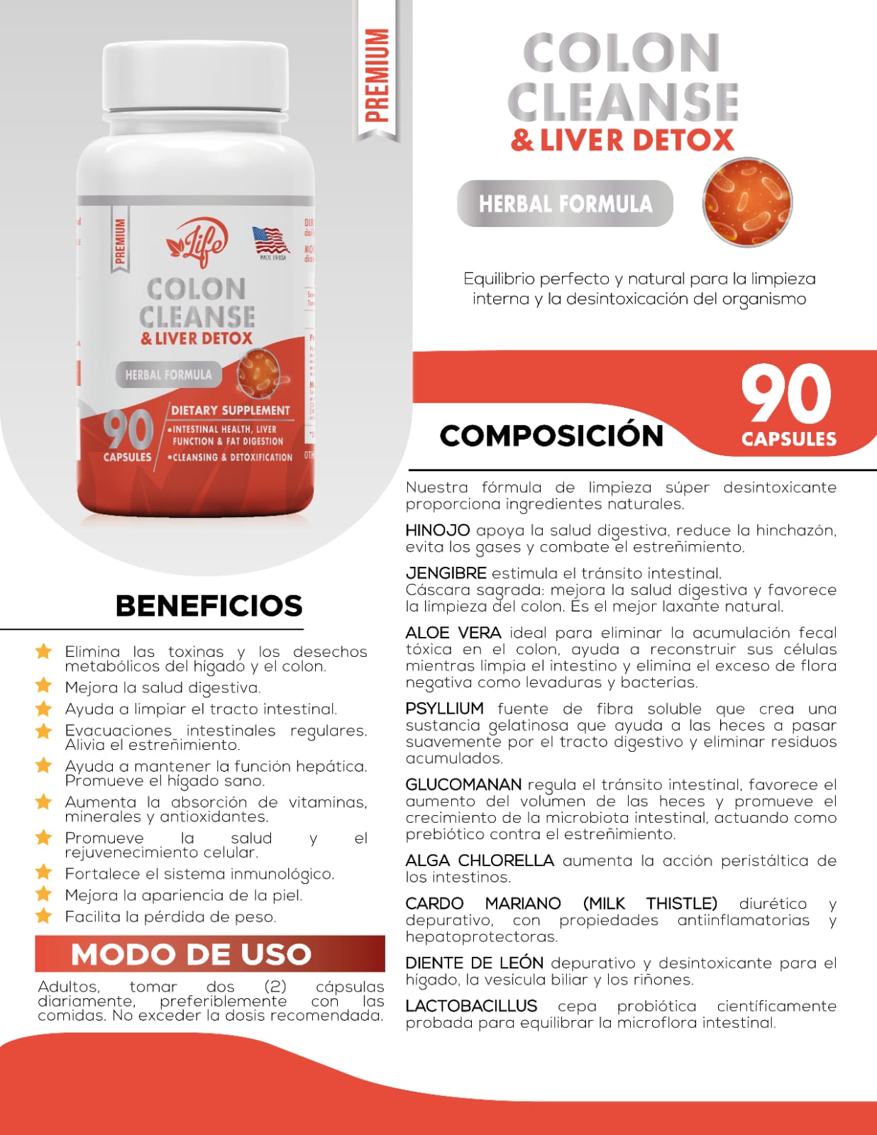 💊 DETOX DIGESTIVE Colon Cleanse + Herbal Laxative (GRATIS HASTA AGOTAR EXISTENCIA) DESINFLAMATE AHORA!