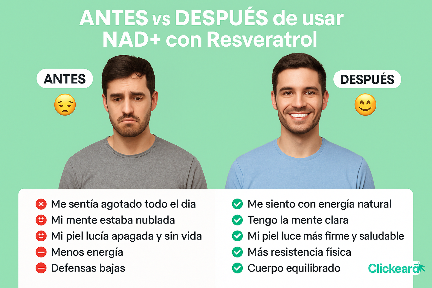 NAD+ con Resveratrol – EL SECRETO PARA NO ENVEJECER!